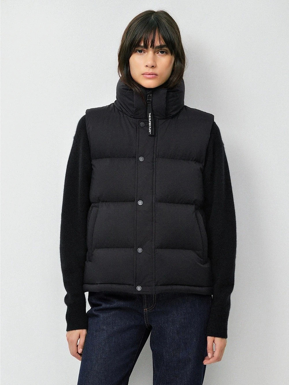 Aritzia The Super Puff Vest Puffer Vest Black Large
